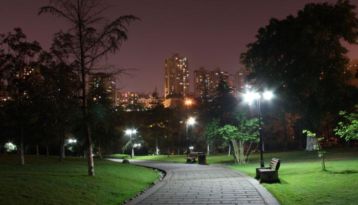 蝴蝶视频污下载照明小區步道照明夜景效果圖