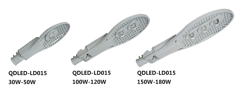 QDLED-LD015壓鑄鋁新網拍集成LED路燈頭實物拍照圖片