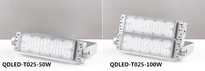 (QDLED-T025)新款壓鑄鋁模組式LED投光燈50W-100W